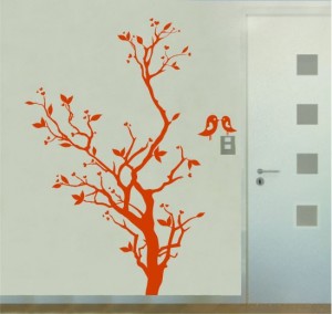 naklejka na ścianę drzewo
