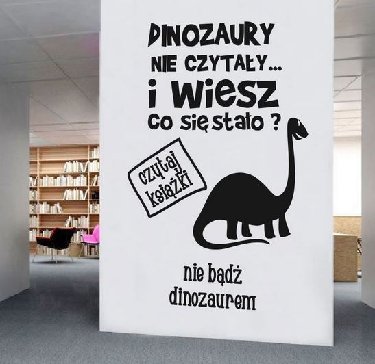 dinozaury promowanie czytelnictwa
