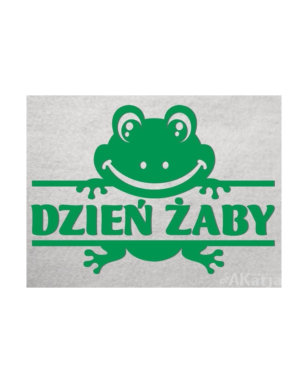 dzien-zaby-dekoracja-z-kartonu dzień żaby w przedszkolu