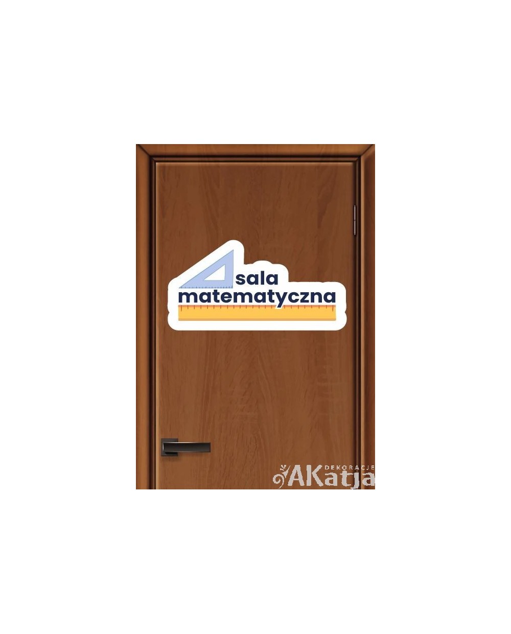naklejka-na-drzwi-sali-lekcyjnej-matematycznej naklejki do szkoły