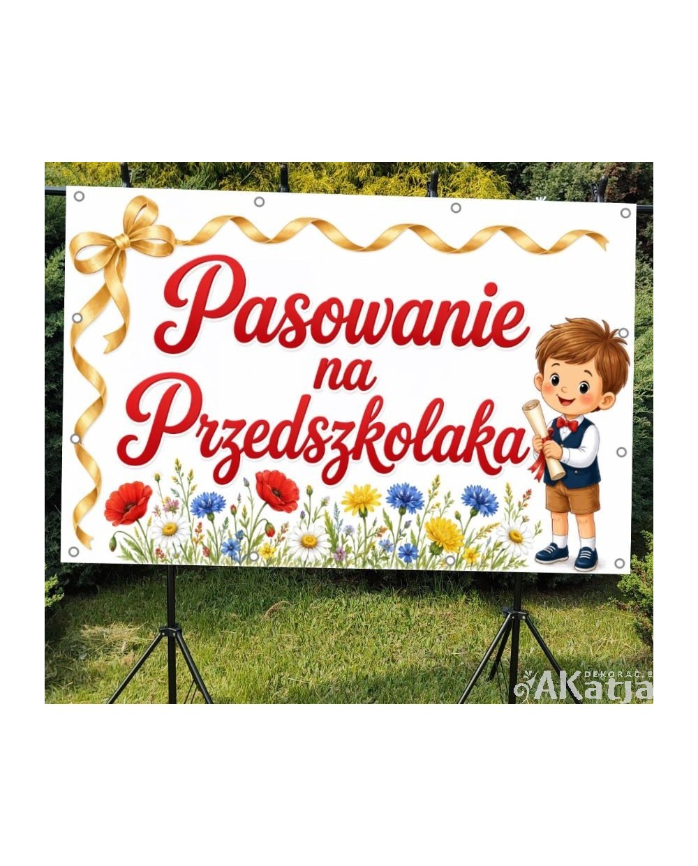 pasowanie-na-przedszkolaka-baner-do-szkoly-i-przedszkola pasowanie na przedszkolaka napis