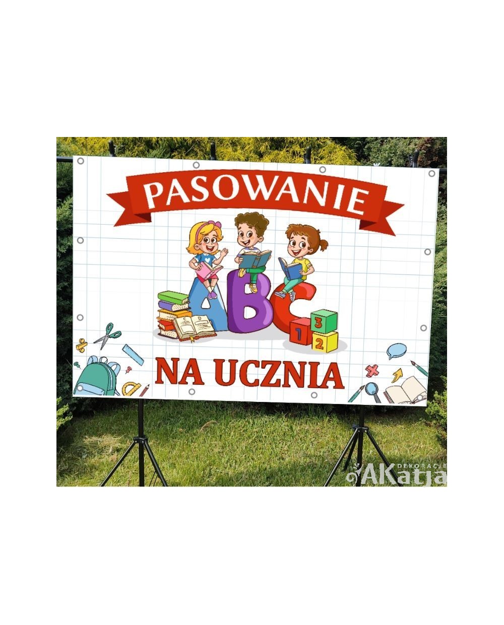 pasowanie na ucznia napis