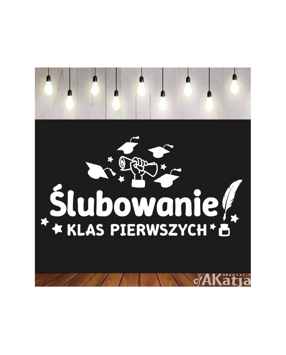 slubowanie-klas-pierwszych-wycinanka-z-kartonu ślubowanie klas pierwszych dekoracje