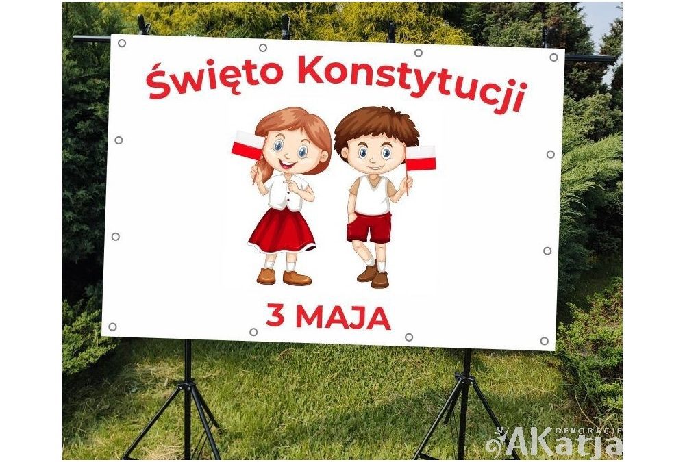 Dekoracje na 3 maja – pomysły z wykorzystaniem banerów i patriotycznych wycinanek z brystolu