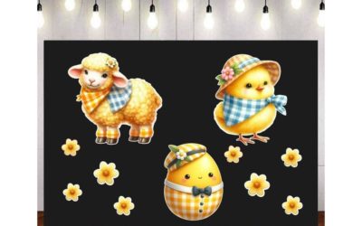 Kolorowe wycinanki do gazetek szkolnych i przedszkolnych