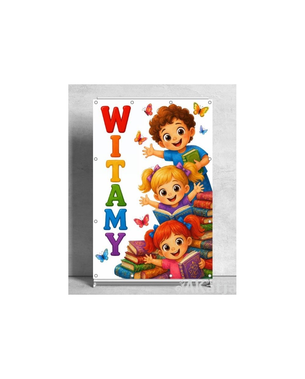 witamy-baner-do-szkoly-i-przedszkola napis witajcie w szkole